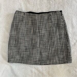 NWOT Abercrombie Scarlett Mini Skort Houndstooth Tweed XS